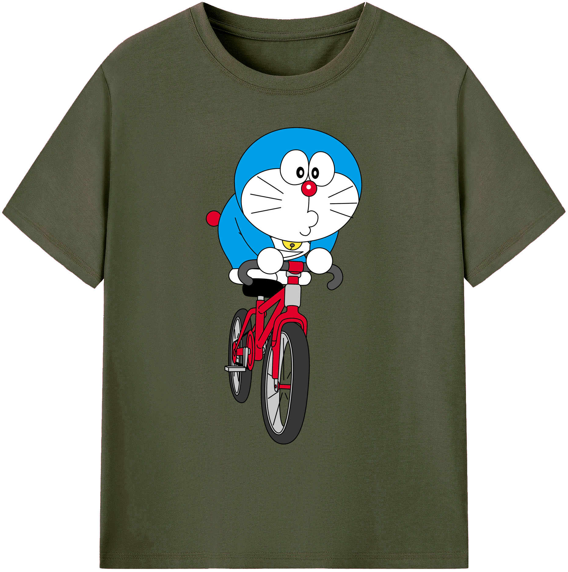 （画像用） ドラえもん Doraemon 綿100％ メンズ半袖Tシャツ｜肌触りやわらか＆通気性